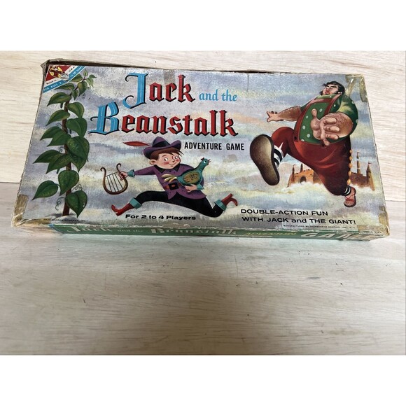 Jack And The Beanstalk Vintage Board Game Adventure Game Transogram 1957 USA - Picture 1 of 10